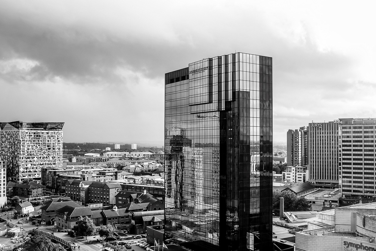 Birmingham city skyline, highlighting corporate event venues and conference spaces in Birmingham.