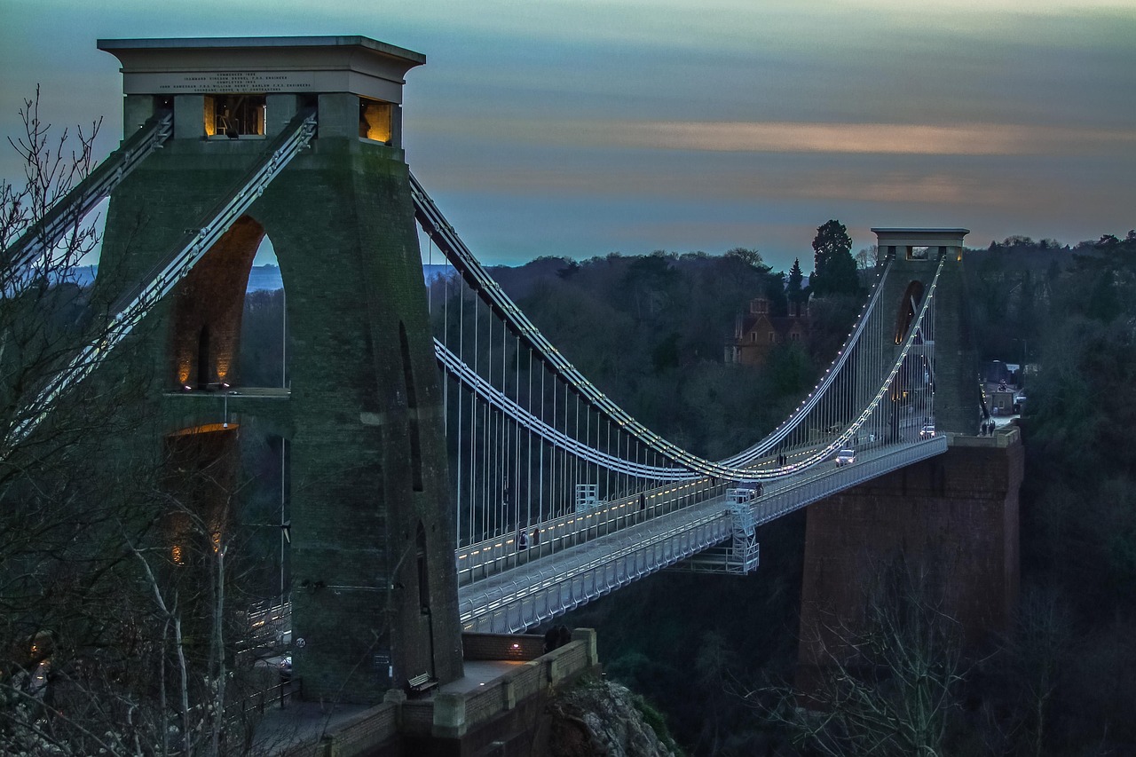 Bristol city and Clifton Suspension Bridge highlighting corporate event venues and conference spaces.